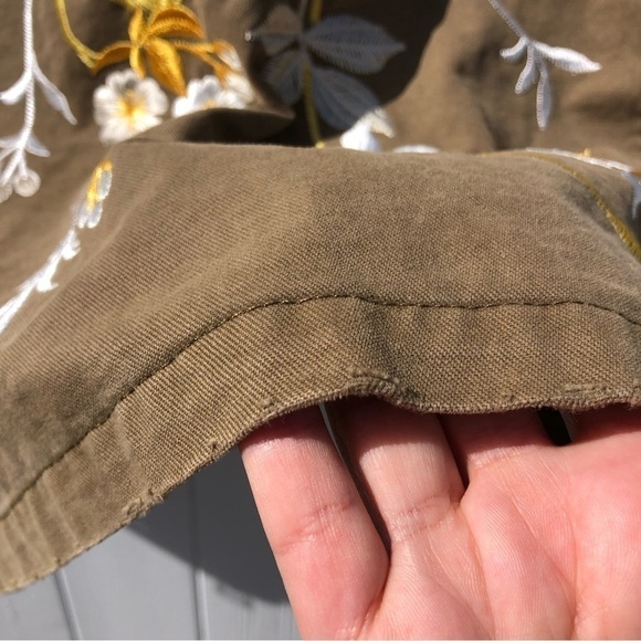 Pam & Gela Utility Embroidered Floral Print Jacket - Picture 13 of 15